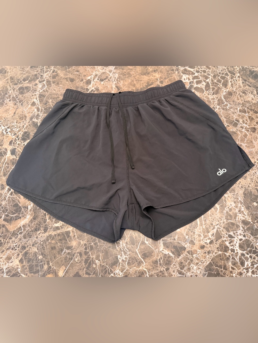 ALO Yoga Women’s Stride Black Athletic Shorts